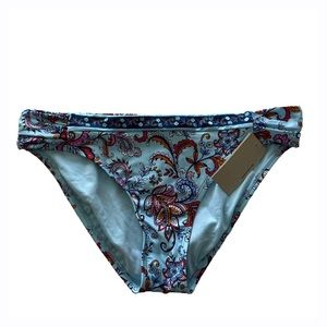 Kenneth Cole Reaction Swimwear Blue Multi Bikini Bottom NEW‎